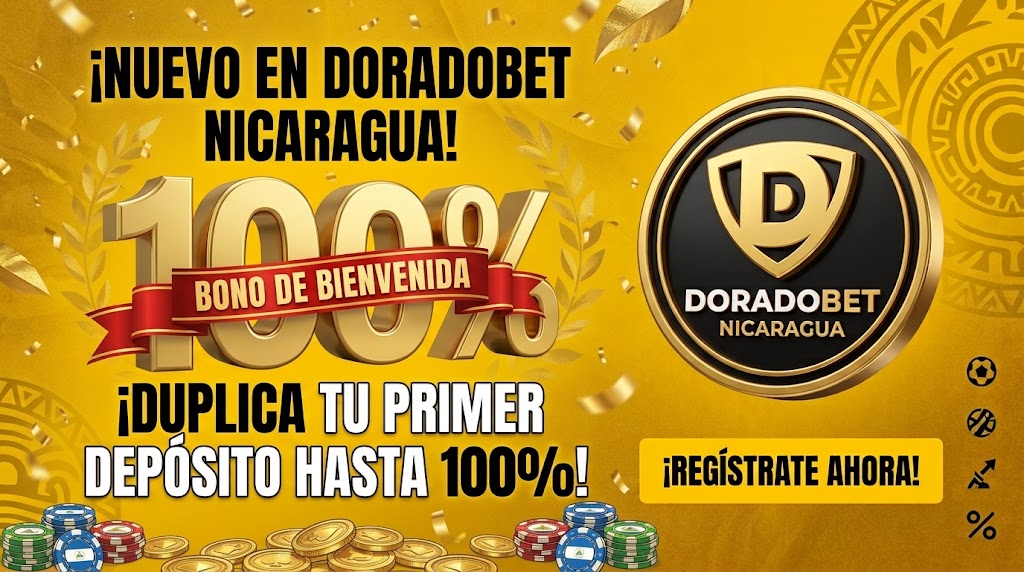 Comunicación visual de bono de bienvenida del 100% para duplicar el primer depósito